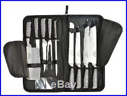 10 Piece Professional Stainless Steel Chefs Knife Set in Storage Carrying Case