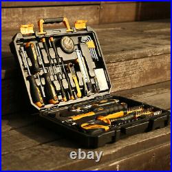 100 PCS General Hand Tool Set Household Tool Kit with Portable Storage Case
