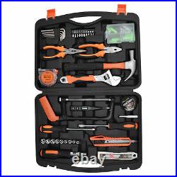 108pcs Tool Set Box Hand Tool Kit Home Repair DIY Household Toolbox Storage Case