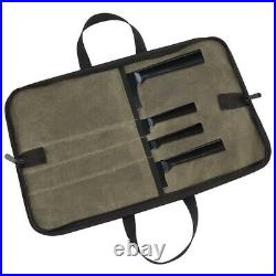 10XKnife Bag(4 Slots) Chef Knife Case Waxed Canvas Roll Storage Knife Carrying