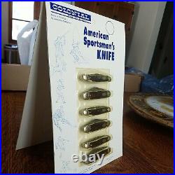 12 Pk Rare Vintage 1977 Colonial USA Sportsman's 2 Blade Folding Knife Store Dis