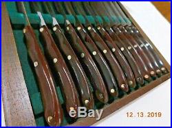 12 pc CUTCO #59 STEAK KNIVES KNIFE IN STORAGE CASE EXCELLENT FACTORY REFURBISHED