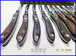 12 pc CUTCO #59 STEAK KNIVES KNIFE IN STORAGE CASE EXCELLENT FACTORY REFURBISHED