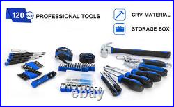120pcs Tool Box Kit Set Storage Case Mechanics Household Home Repair General New