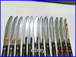 12x Cutco 47 Table Knives With Wood Storage Case Box Mint Condition