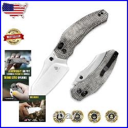 154CM Steel Bulldog Folding Knife Lightweight + Durable for Outdoor Adventures