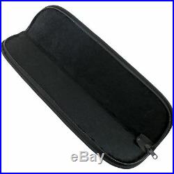 17 Zippered Knife Carrying Storage Vinyl Case Pouch Pack Black Cordura