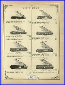1894 PAPER AD 23 PG Simmons Keen Kutter Pocket Knife Knives Store Display Cases