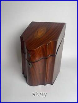 18th Century Georgian Knife Box with Shell Inlay 18th Century Georgian Knife Box with Shell Inlay