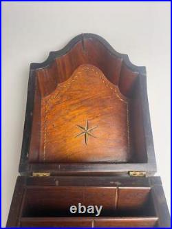 18th Century Georgian Knife Box with Shell Inlay 18th Century Georgian Knife Box with Shell Inlay