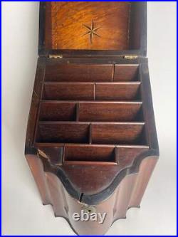 18th Century Georgian Knife Box with Shell Inlay 18th Century Georgian Knife Box with Shell Inlay