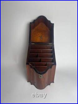 18th Century Georgian Knife Box with Shell Inlay 18th Century Georgian Knife Box with Shell Inlay