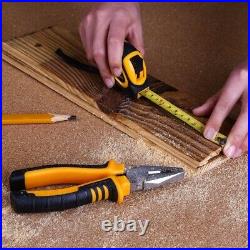 196 Pc General Household Hand Tool Kit Home Repair Socket Toolbox Storage Case