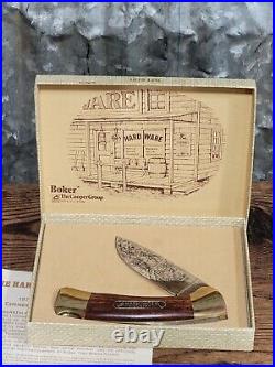 1979 Boker Limited Hardware Store Industry Single Blade Pocket Knife Germany Box