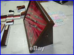 1980s Schrade Uncle Henry 14 Knifes Store Display Case RARE U. S. A