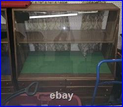 2 Casexx 40's & 50's 8 Drawer Hardware Store display cases