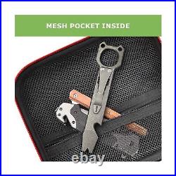2 Pcs Knife Case for Pocket Knives, Displaying Storage Box and Carrying Organ