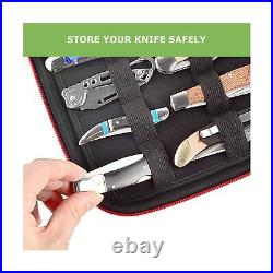 2 Pcs Knife Case for Pocket Knives, Displaying Storage Box and Carrying Organ
