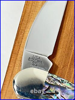 2002 Case XX Abalone 8355 WHSS Seahorse Whittler Knife 3 Blade #03918 NEW