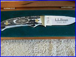 2004 L. L. Bean Collector's Edition Knife Wood Storage Case Schrade PH2