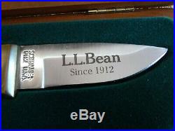2004 L. L. Bean Collector's Edition Knife Wood Storage Case Schrade PH2