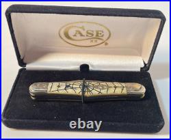 2008 Case XX 6383W SS 1/500 Whittler Spider Knife item CA96159SW withScrolls NEW