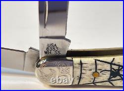 2008 Case XX 6383W SS 1/500 Whittler Spider Knife item CA96159SW withScrolls NEW