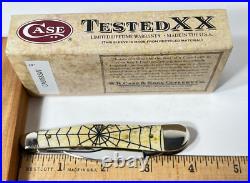 2009 Case XX 6355 WHSS 1/500 #9 Seahorse Whittler Spider Knife Vintage Bone NEW