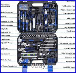 210pcs Tool Box Kit Set Storage Case Mechanics Household Home Vehicle Repair