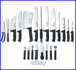 22 Piece Slitzer cutlery chef knife set with storage case New