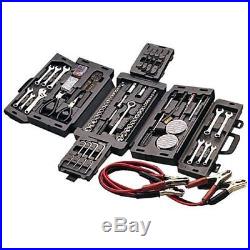 235pc Repair Tool Set Storage Case Socket Wrench Screw Driver Jumper Cable Knife