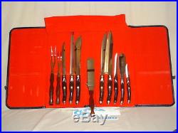 24 Piece Never Used Vintage Cutco Knives Set with beautiful case/3 storage trays