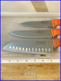 3 Piece Rachael Ray Basics Furi Gusto Grip Chef Knife Set WithStorage Case 100457