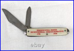 36 Vintage 1976 Bicentennial Pocket Knives Presidential Series w Store display