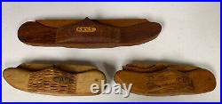 3x CASE Knife Store Display Wooden Hand-Carved Vintage Case Knife Displays