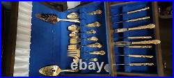 47 Pieces Gold Supreme Cutlery Towle E P Korea withwooden storage box. BRANDNEW