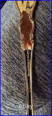 47 Pieces Gold Supreme Cutlery Towle E P Korea withwooden storage box. BRANDNEW