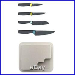 4pc Joseph Joseph DoorStore Chef/Serrated/Santoku Knife/Knives with Storage Case