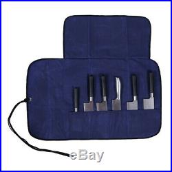 6 Pockets Chisel Chefs Knife Storage Roll Pouch Wallet Case Bag Tote With