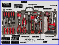 71-piece Steel Household Hand Tool Kit With Sturdy Compact Storage Case