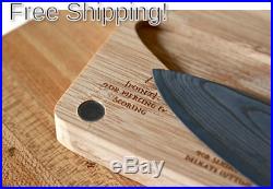 8 Chef Knife & Wooden Cutting Board/Storage Case Kitchen Set SMOKED Series
