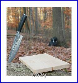 8 Chef Knife & Wooden Cutting Board/Storage Case Kitchen Set SMOKED Series