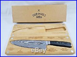 8 Chef Knife & Wooden Cutting Board/Storage Case Kitchen Set Smoked Series