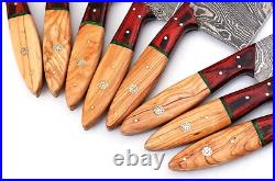 8pcs Pro Best Damascus Steel Chef/Kitchen Knife set With Storage Roll Case Bag 8pcs Pro Best Damascus Steel Chef/Kitchen Knife set With Storage Roll Case Bag