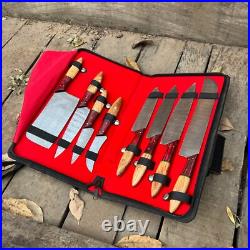 8pcs Pro Best Damascus Steel Chef/Kitchen Knife set With Storage Roll Case Bag 8pcs Pro Best Damascus Steel Chef/Kitchen Knife set With Storage Roll Case Bag