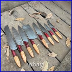 8pcs Pro Best Damascus Steel Chef/Kitchen Knife set With Storage Roll Case Bag 8pcs Pro Best Damascus Steel Chef/Kitchen Knife set With Storage Roll Case Bag