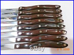 8x CUTCO #59 TABLE KNIVES KNIFE IN STORAGE CASE EXCELLENT FACTORY REFURBISHED