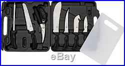 9-Piece Field Game Cutlery Butcher Set With Boning/Gut-Hook Knife/Storage Case