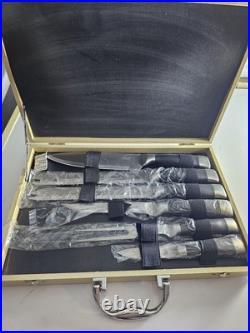9-piece Chef's Knife Set In Wooden Storage Case. Variety Of Knives For