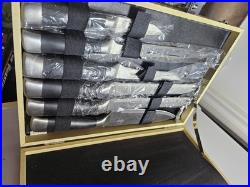 9-piece Chef's Knife Set In Wooden Storage Case. Variety Of Knives For